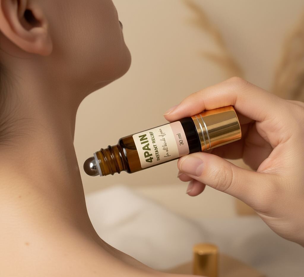 Applying the 4PAIN Instant Pain Relief to the Neck